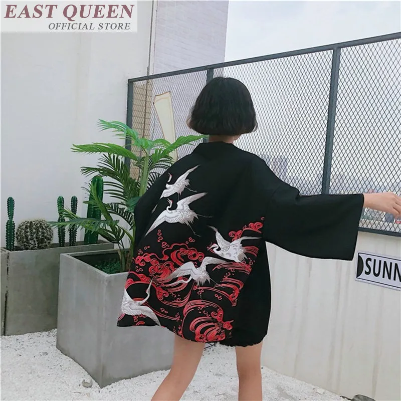 Kimonos mulher 2018 japonês quimono cardigan camisa cosplay blusa para mulheres japonês yukata feminina verão praia kimono ff566