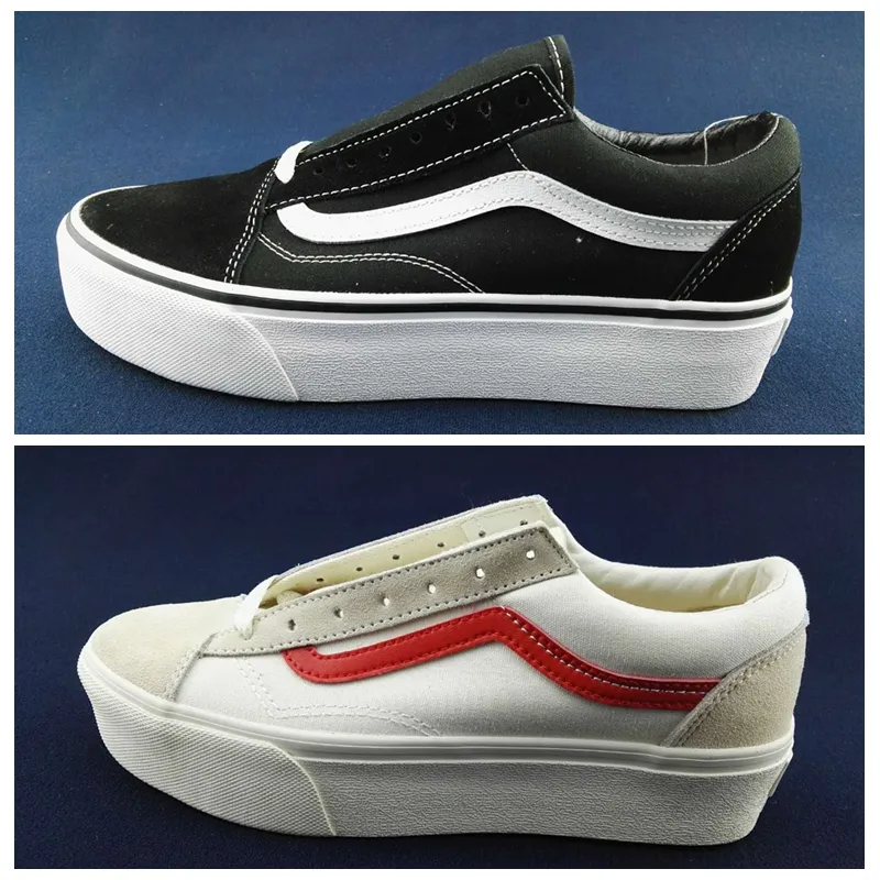 New Van Style 36 Black White Suede Thick Old Skool Classic Women Casual Shoes Skateboard Canvas Sports Sneakers Trainers Size 36 39 From Young2369, $87.09 | DHgate.Com