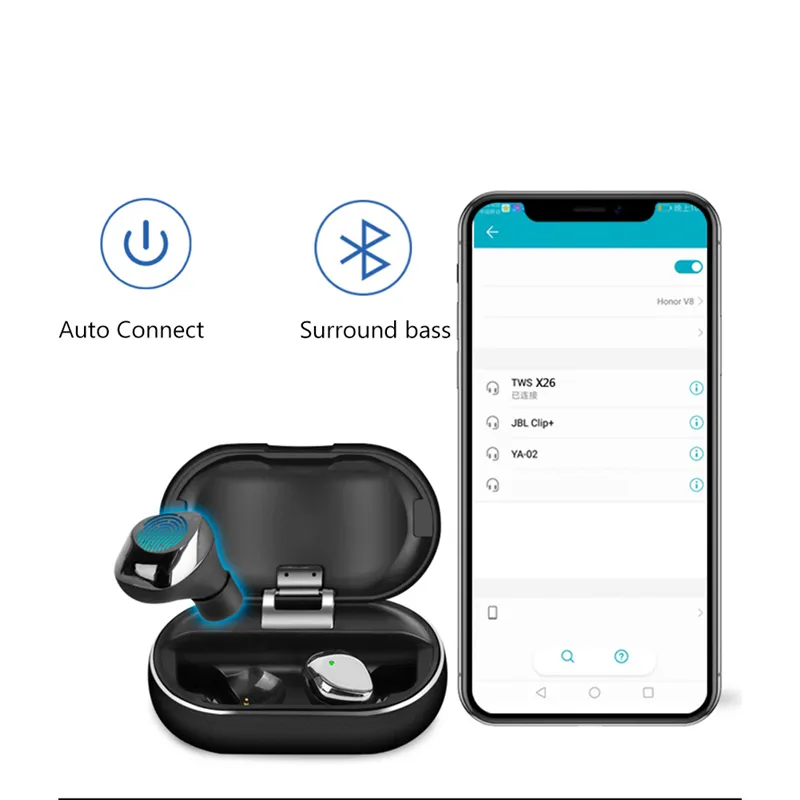 Wavemax Pro IPX7 Metal TWS Earbuds Waterproof W7 Wireless Stereo