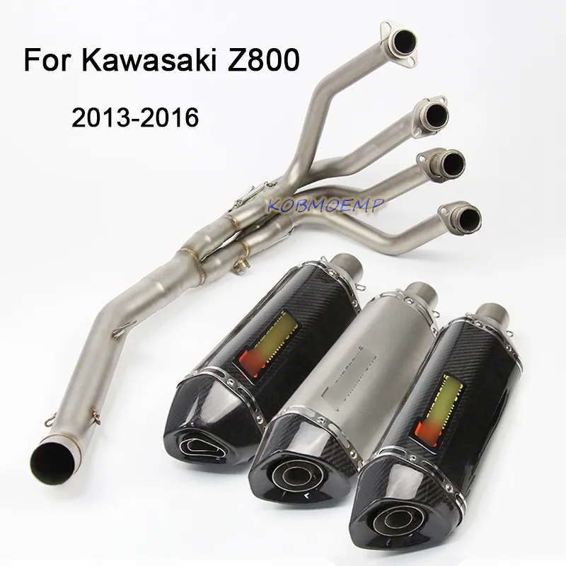 Для Kawasaki Z800 2013-2016 Мотоцикл скольжения на полной выхлопной системы Подключение труб Глушитель труба с DB Убийцы Глушитель