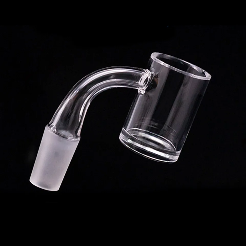 Accessoires pour fumeurs Quartz Banger 25 mm bord biseauté 4 mm d'épaisseur clou femelle mâle 45 seau à 90 degrés clous sans dôme 10 mm 14 mm 18 mm