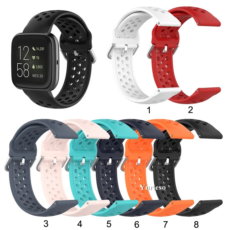 Bracelet en silicone souple de 23 mm pour Fitbit Blaze / Fitbit versa 2 / Fitbit versa lite Bracelet de remplacement en silicone Promotion d'usine