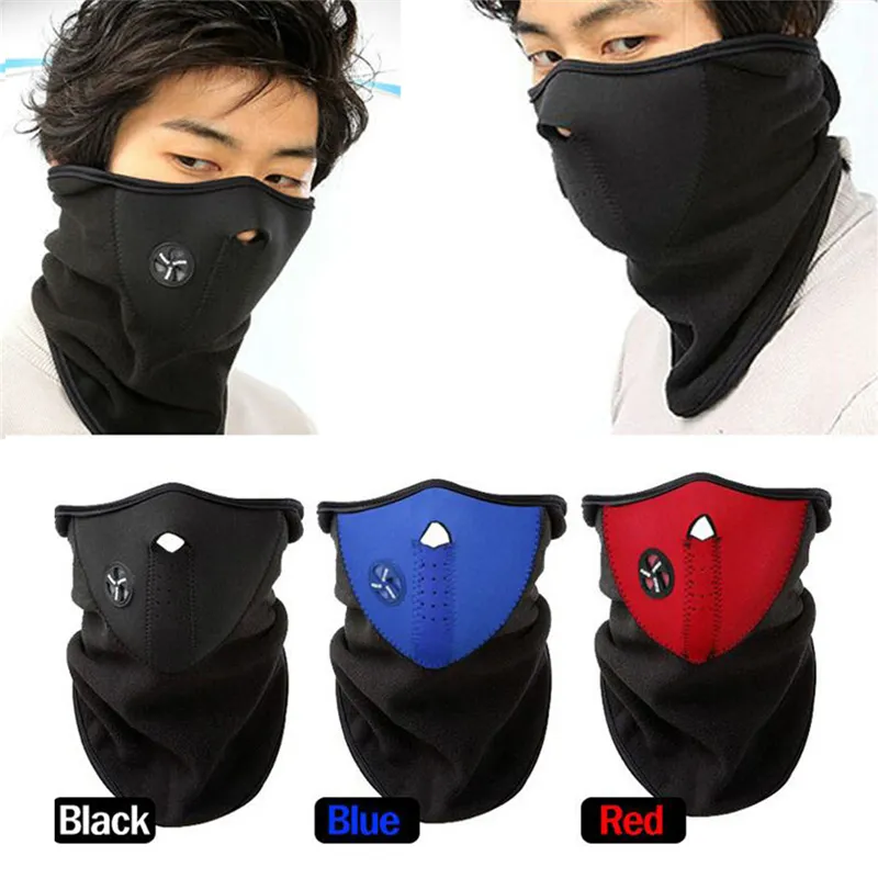 Motorfiets Masker Fietsen Half Gezichtsmaskers Hals Fiets Skiën Racing Camping Winter Fiets Winddichte Sjaal