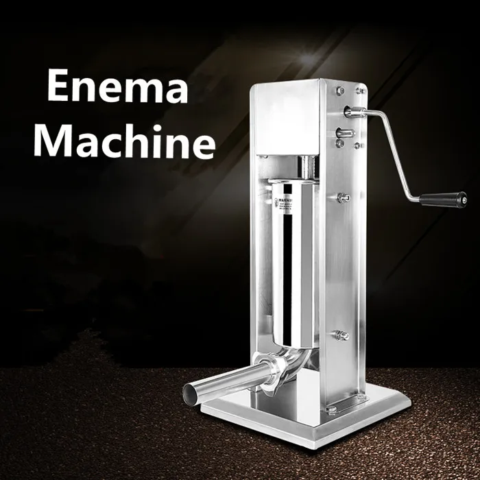Máquina manual de enchimento de salsicha de aço inoxidável de alta qualidade máquina de salsicha instalada máquina enema comercial doméstico
