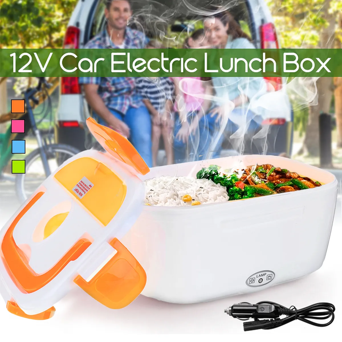 Electric Heating Lunch Box, Portable For Home, Office, Car, And