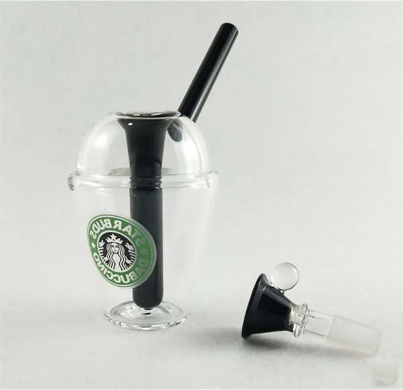 Mini Pipes Bong 2022 em estoque Dab Rig Cup Type com 14,4 mm de tigela de vidro tamanho