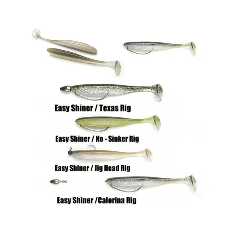Easy Shiner Silicone Soft Bait  Easy Shiner Bait Silicone Lure