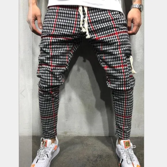 Mens Jogger Pants New Fashion Style Casual Sports Striped Trousers with 3 Colors Asian Size M-3XL