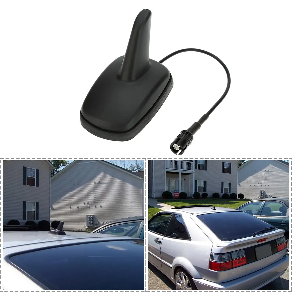 Freeshipping Shark Fin Car Style Tetto AM Radio FM Antenna Navigazione Stile sportivo Antenna per VW Audi Seat Skoda