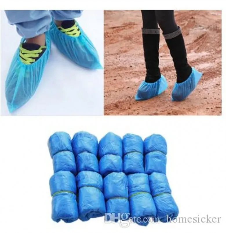 /Pack Disposable Plastic Thick Outdoor Rainy Day Carpet Cleaning Shoe