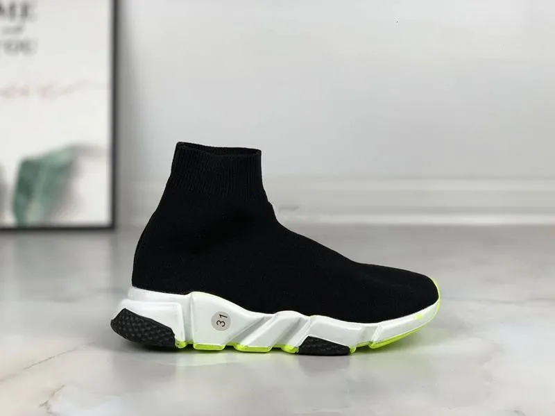 2019 Speed Trainer Big Kids Designer Socks Boys Girls Children Running Sock Shoes Youth Sneakers Luxury Fashion Trainers Casual Boots