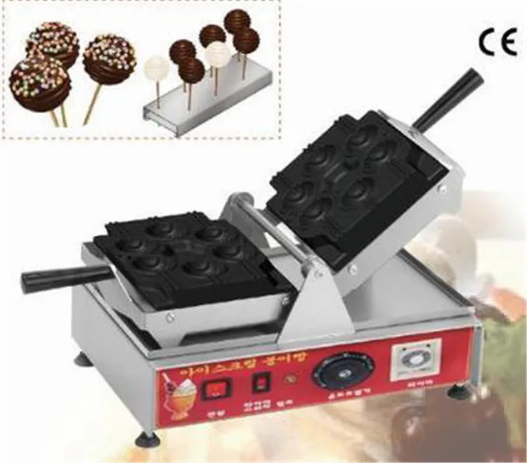 Commercial 110V 220V Mini Waffle Machine Nieuw ontwerp roestvrijstalen wafelkegel Maker Lollipop Waffle Maker