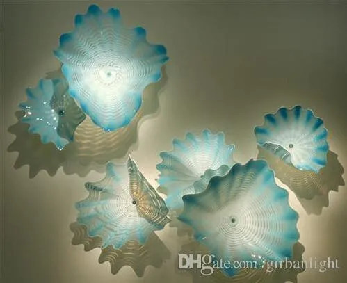 Lampe d'usine chinoise, certificat CE UL, décoration artistique de Murano soufflée à la main, plaques de verre de conception moderne