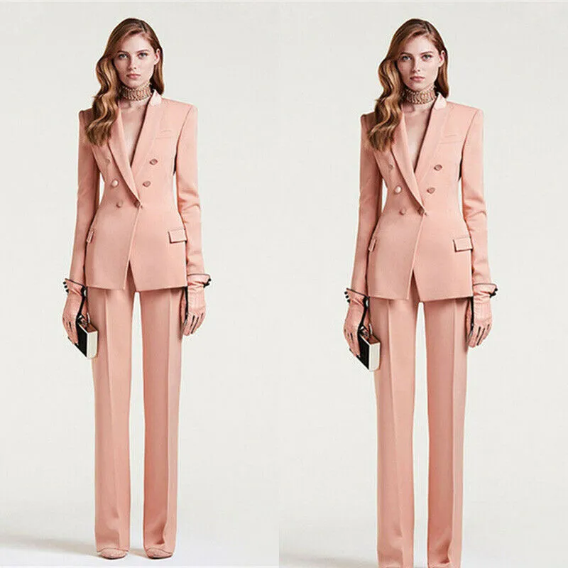 Custom Made Dusty Pink Mothers Pant Suit For Formal Office And Evening Wear  One Button Tuxedo Dress Jackets For Women And Pants From Foreverbridal,  $73.73