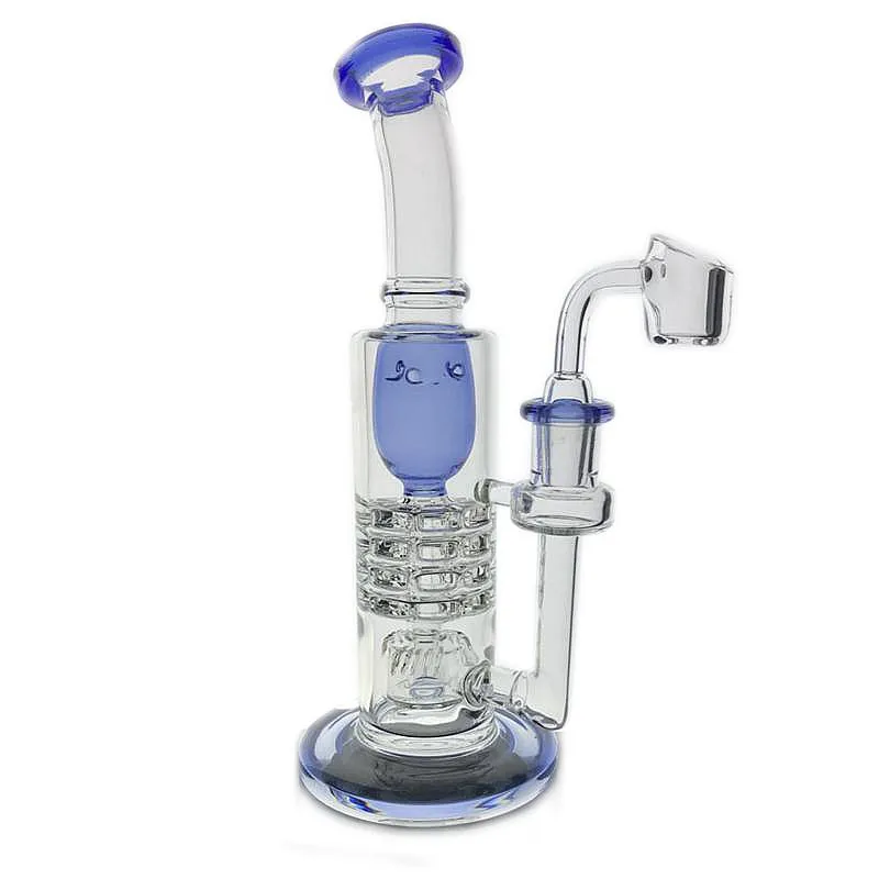 Tiktok Hot Hitman Leisure Fab Egg Bongs Torus Klein Glass Bong Recycler水管喫煙水道路掘削石油DABリグ14.4mm関節