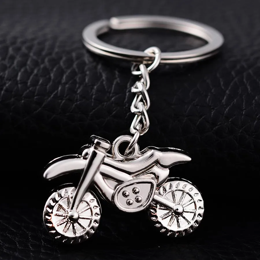 10st creative motocross styling metall nyckelkedja ringhållare motorcykel nyckelfobs sleutelhanger charm nyhet smycken gåva nyckelring