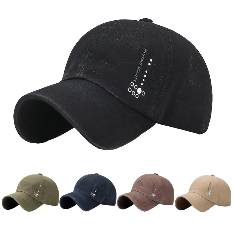 Ball Caps Ball Caps Men Washed Baseball Cap Women Casual Sport Cotton Adjustable Hip-hop Hat Designer Luxury Snapback Bone