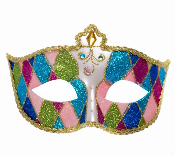 Damer Maskerad Mask Ursnygg Venetian Muscial Mardi Gras Ball Masker Fancy Kostym Party Ögonmask Fancy Dress Jul Kostymer rekvisita