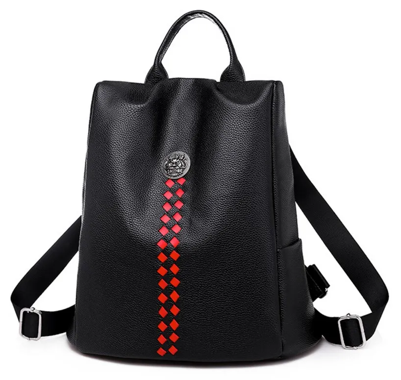 2019 sacs a dos de createurs de luxe designer femmes sac a dos antivol mode solide sacs a main noirs sacs a bandouliere sacs de voyage