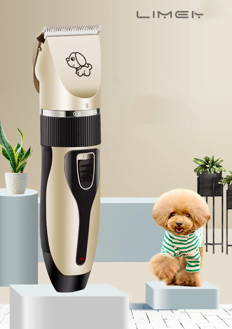 Profesjonalny Zestaw Grooming Elektryczny Akumulator Pet Dog Cat Animal Włosy Trymer Clipper Golarka Razor Zestaw Maszyna do cięcia FY4070