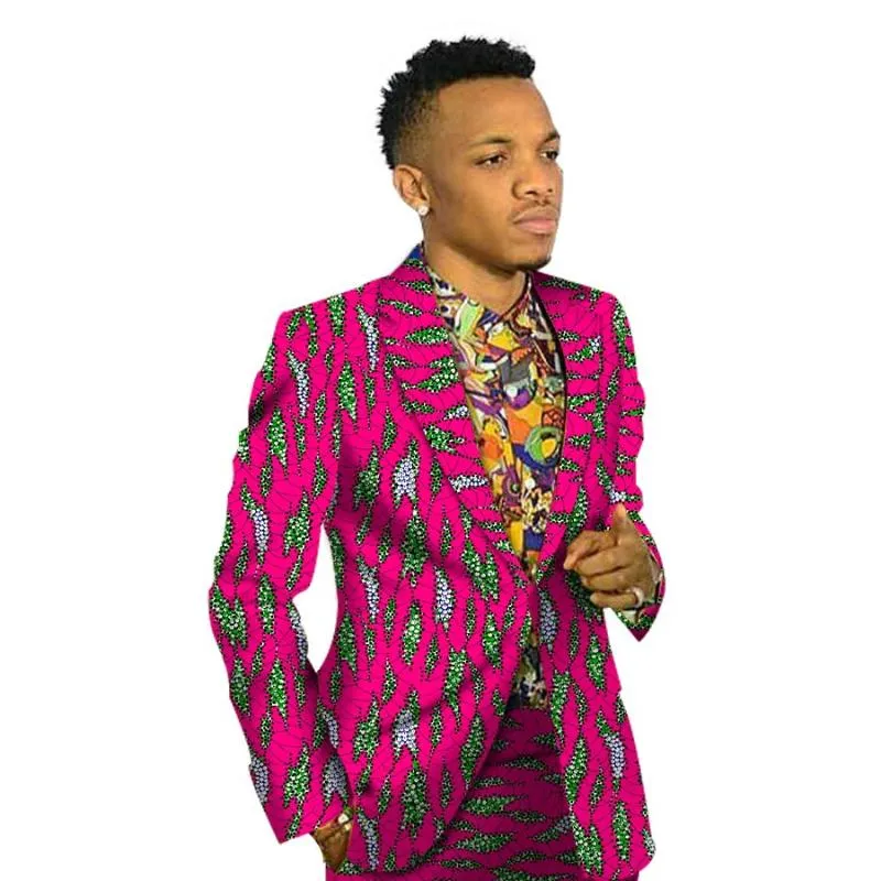 Mens Suits Blazers 2021 Fashion African Style Print Men Suit