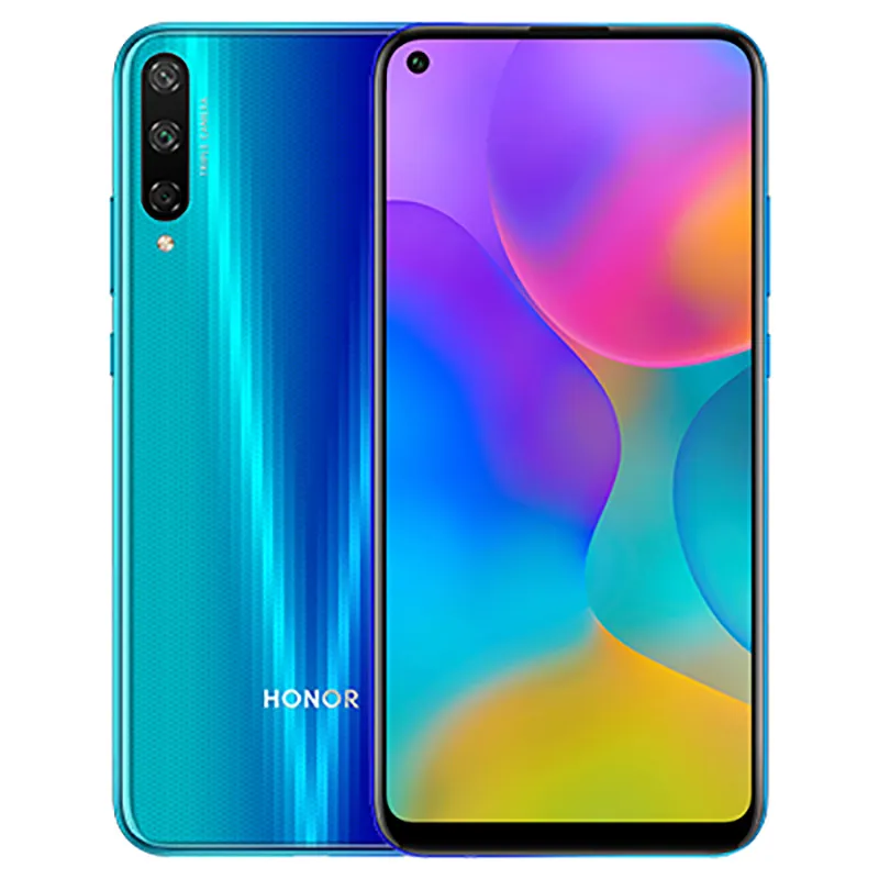 원래 Huawei 명예 플레이 3 4G LTE 휴대 전화 4GB RAM 64GB 128GB ROM Kirin 710F Octa Core Android 6.39 "전체 화면 48MP HDR 4000mAh 지문 ID 얼굴 스마트 휴대 전화