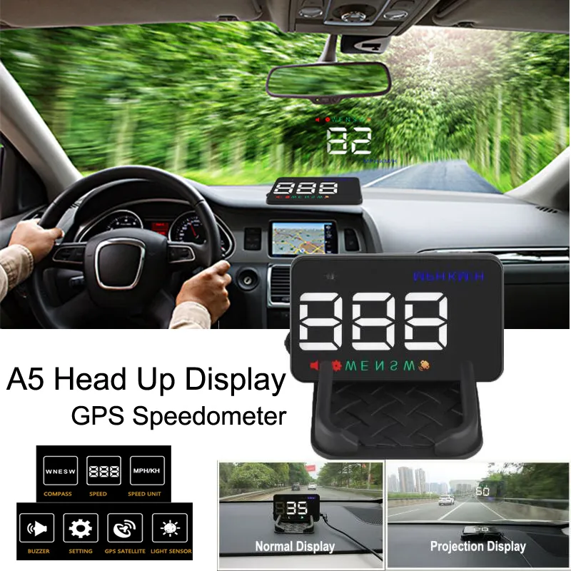G10 Universal HUD Head Up Display GPS LED Display Windscreen