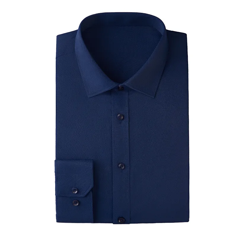 2019 New Men Dress Business Shirts Camisa de manga larga para hombre, colores: blanco, burdeos, azul claro, azul oscuro, negro, rosa, tamaño: S ~ 6XL