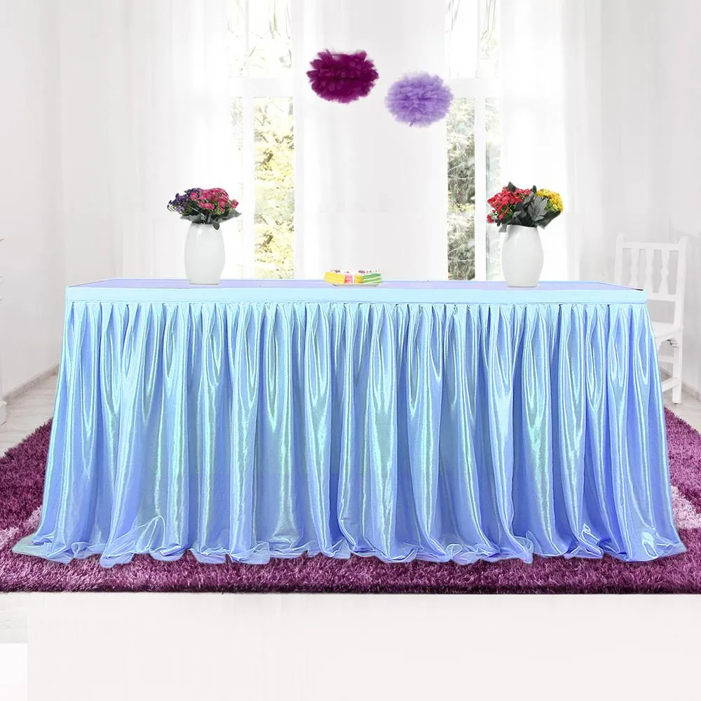 Tulle tutu tabela saia pano de mesa para festa casamento banquete decoração de casa mesa de casamento contorno 4 cores