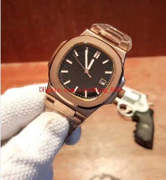 Nieuwste versie 4-stijl luxe Watch Nautilus 5711/1R-001 18K Rose Gold White Dial 316L stalen armband 40 mm automatische heren Fashion Men Watchs