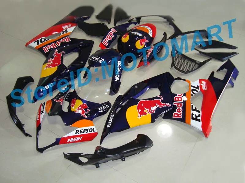 Injektionsformkroppar för SUZUKI GSXR1000 05 06 GSXR-1000 GSX-R1000 K5 GSXR 1000 2005 2006 05 06 Fairing Kit Body SD026