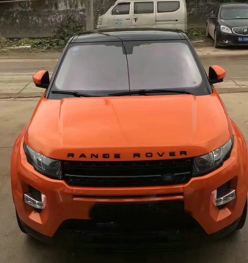 Película De Vinilo Naranja Hielo Satinado Mate Metálico, Película De Envoltura Para Coche Sin Burbujas, Pegatina De PET, Accorios Para Coche, Interior Exterior - AliExprs