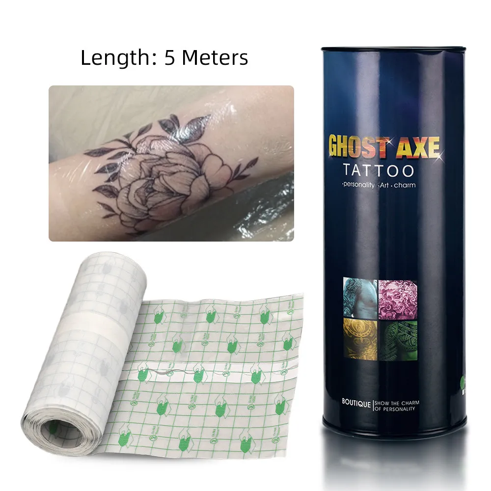 5m 10m Tattoo Film beschermend Ademend na zorgverbinding Solutatie voor tatoeages make -upomslagen tattoo -accessoires