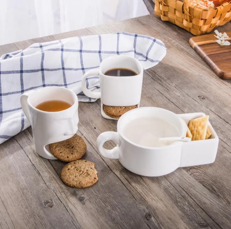 Tazas De Leche De Cerámica Con Soporte Para Galletas Dunk Cookies Tazas De  Café Almacenamiento Para Postres Regalos De Navidad Taza De Galletas De  Cerámica SN700 De 5,48 €