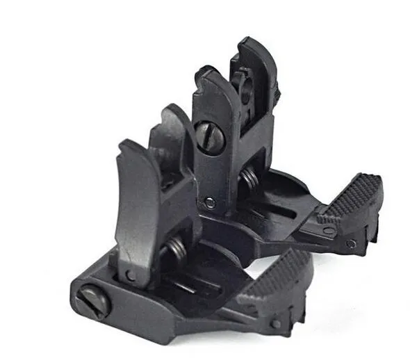 Free Shipping AR-15 Rapid Tactical Front And Rear Flip-up Back-up Sight Set For Picatinny Rail