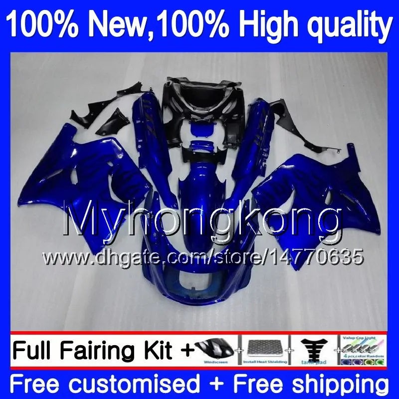 ZZR-1100 Pour KAWASAKI ZX11 ZZR 1100 1993 1994 1995 1996 1997 Bleu noir 208MY.2 ZZR1100 ZX 11R ZX-11R 93 01 ZX11R 93 94 95 96 97 Carénage