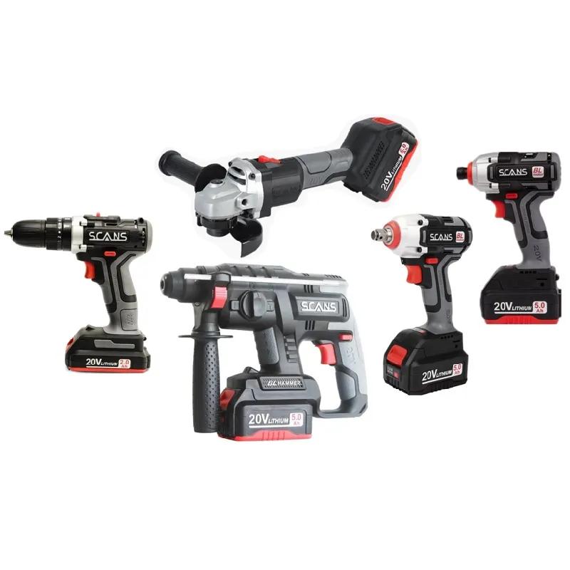SCANS LI ION CORDLESS COMBO KIT HAMMER DRILL IMPACT WRENCH ANGLE