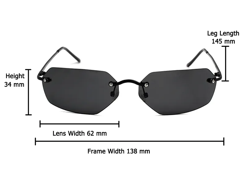 Vintage Classic The Matrix Agent Smith Style Polarized Sunglasses