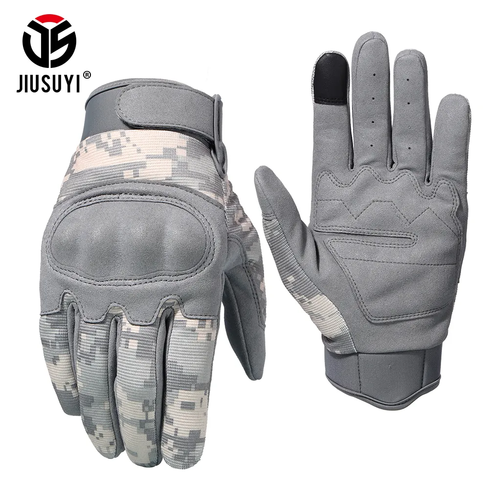 Camouflage Touch Screen Tactical Gloves For Men Anti Skid, Hard Knuckle, Full  Finger Ideal For Military, Airsoft, Paintball, And Shot Combat T190618 From  Chushu11, $9.95