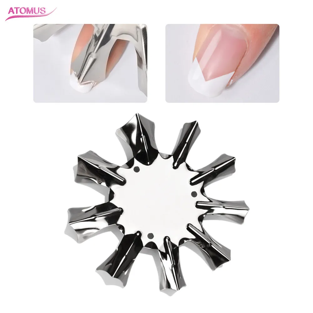 French Nail Art Salon Supply Mold Fringe Guides Nail Stencil Diy Art Accessories