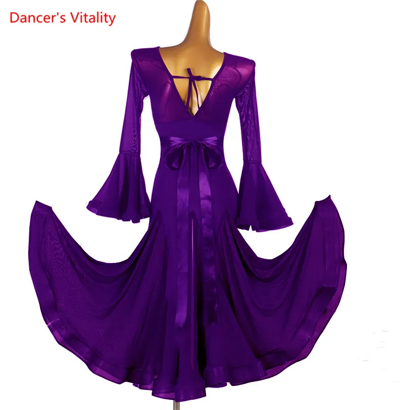 long sleeved ball dress Ever-Pretty Deep V Neck Long Sleeve Sequin Evening Dress with Side Slit