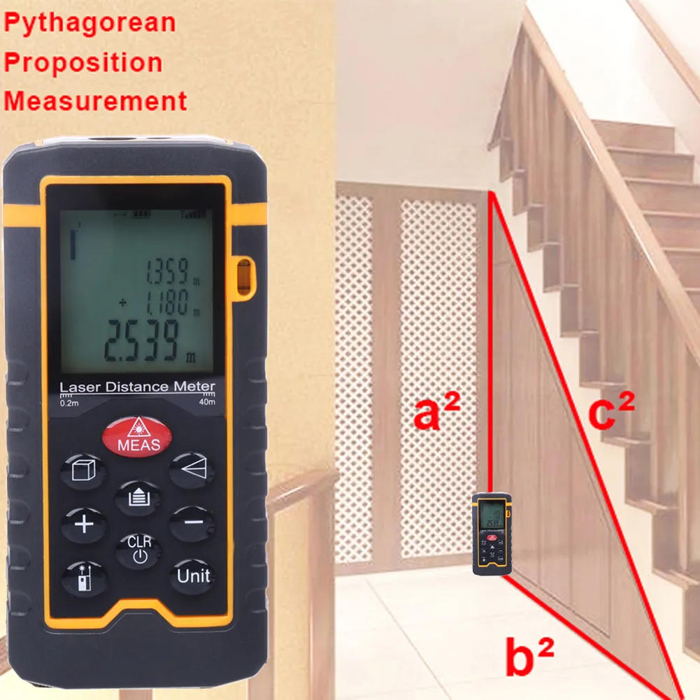 40M 131FT 1575IN DIGITAL LASER DISTANCE METER RANGE FINDER MEASURE DIASTIMETER 40M 131FT 1575IN DIGITAL LASER DISTANCE METER RANGE FINDER MEASURE DIASTIMETER