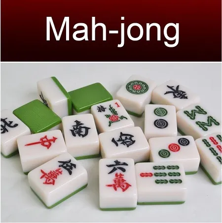 Hot Sell Large Size Mah - Jong Set High Quality Mah - Jongg Games Hemspel MAH - Jong Tiles Chinese Funny Family Table Board Game