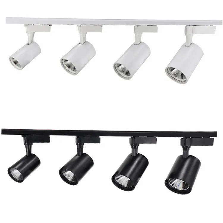 COB 12W 20W 30W 40W LED Track Licht Aluminium plafond Rail spoor Verlichtingsspot Rail Spotlights vervangen halogeenlampen AC85-265