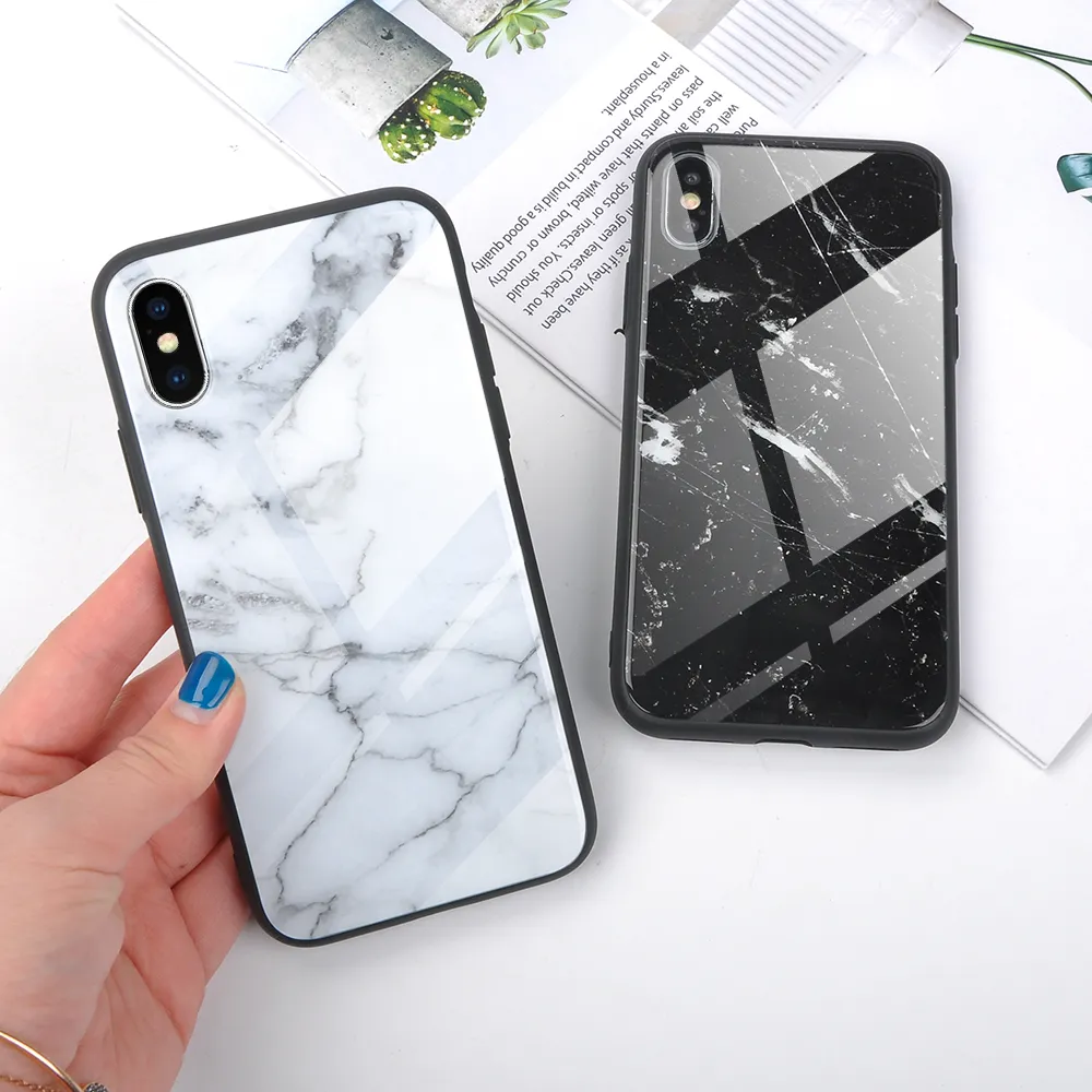 Глянцевая текстура мрамора закаленное стекло чехол для телефона для iPhone  X XS XR XS Макс 8 7 6 6S Plus Прохладный Полная защита тела Задняя крышка