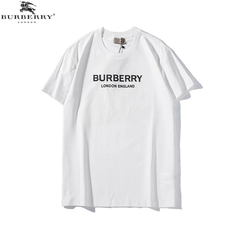 2019 New 0Burberry T Shirt Mens Black And White 100% Cotton Tees  Summer T Shirt Tops #12 From Godbeauty00, $ 