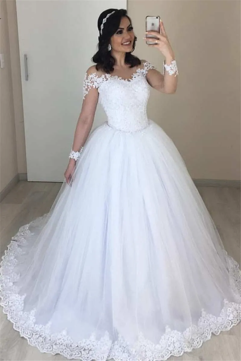 2020 Original Design new Vestido De Noiva Wedding Dress Train Custom-made  Plus Size Bridal Tulle Mariage