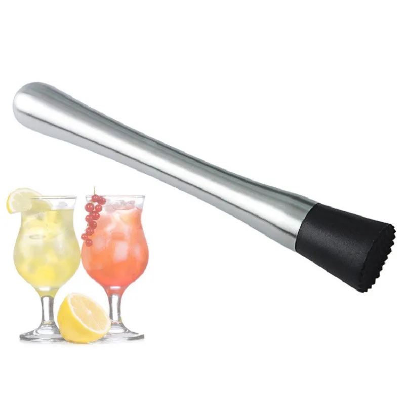 Stainless Steel Cocktail Muddler Bar Mixer Barware Mojito Cocktail DIY Drink Fruit Muddler Ice Barware Drinking Bar Tool