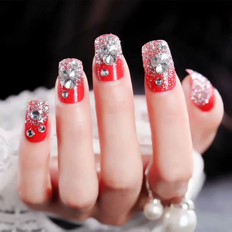 Top 36 Stunning Nail Designs With Diamond (2023 Update) | Diamond nail art  design, Diamond nails, Diamond nail designs