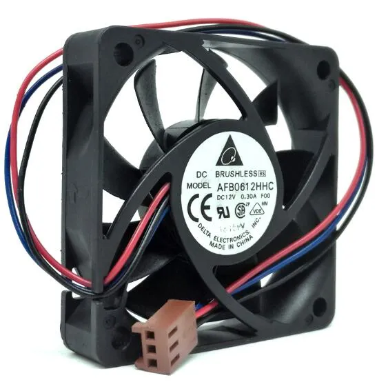 Afb0612hhc 6013 6015 60 * 60 * 13mm 12V 0.30a Ventilateur de refroidissement à double bille à 3 fils